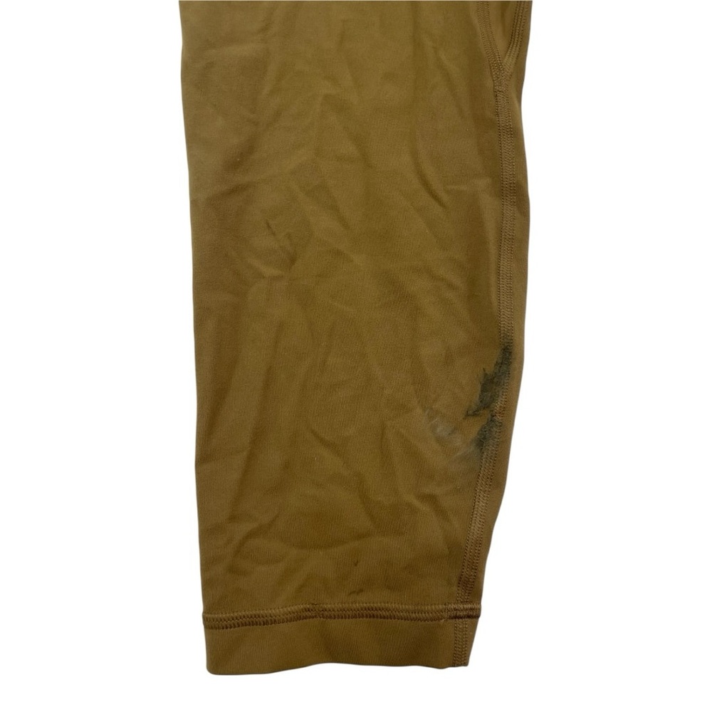 LULULEMON BROWN LEGGINGS WITH SIDE POCKETS WOMENS SIZE 14 NWOT IMPERFECTION - Picture 4 of 5